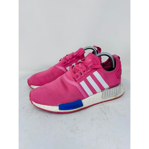 Adidas NMD R1 Running Shoes Sneakers Lace Up Low Top FX7073 Pink Womens Size 7.5 - Picture 2 of 10